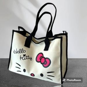 NEW Hello Kitty Canvass Tote Bag